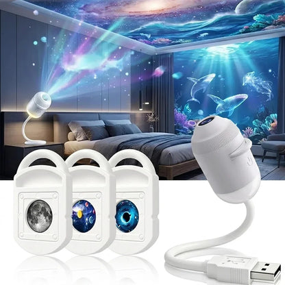 GalaxyRoom | Proyector de Galaxia Holográfico HD 2 en 1