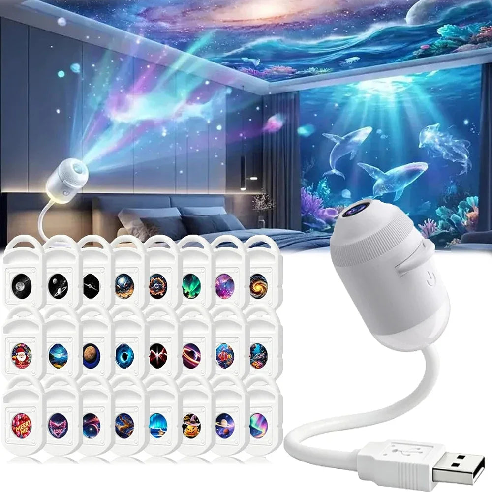 GalaxyRoom | Proyector de Galaxia Holográfico HD 2 en 1